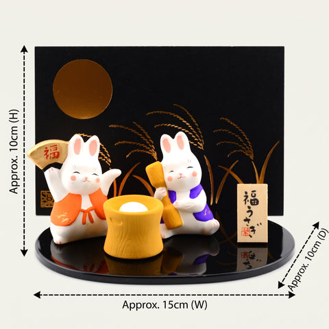 Yakushigama Mochi Pounding Fortune Rabbits